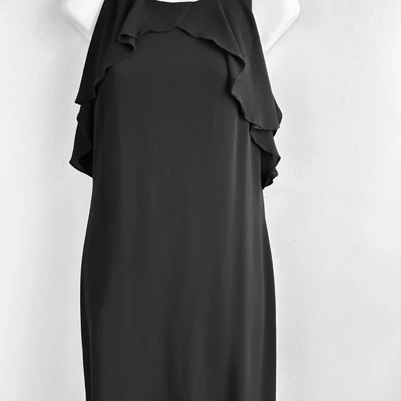 Jessica Simpson Black Sleeveless Cocktail dress Midi Size 6 - Picture 3 of 10